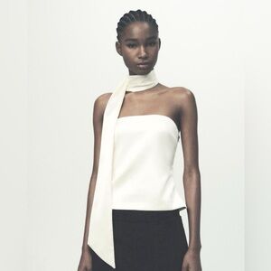 SATIN FOULARD TOP
